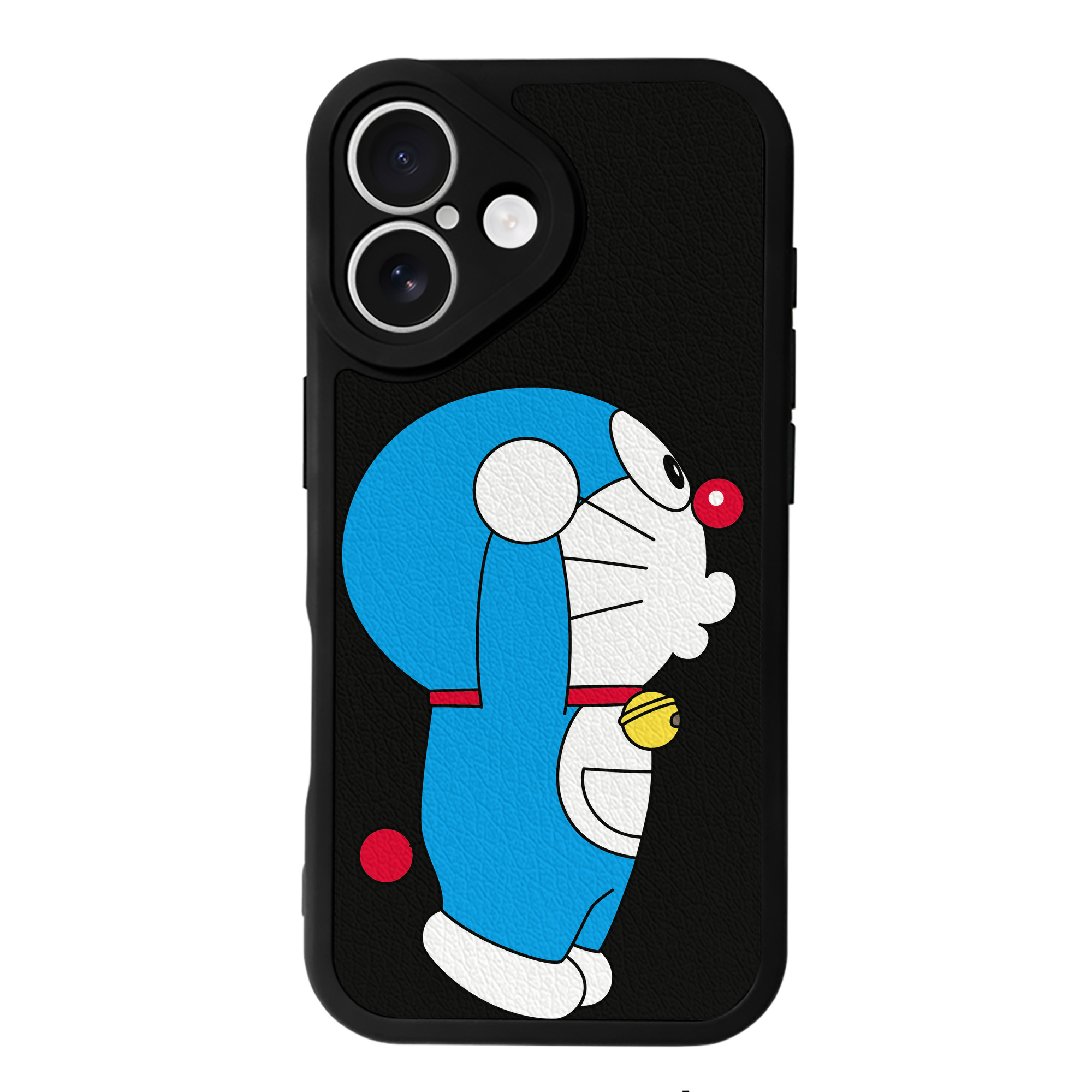 （画像用） ドラえもん Doraemon 【iPhone 16シリーズ対応】シリコンスマホケース（レザー調） 材質：シリコン